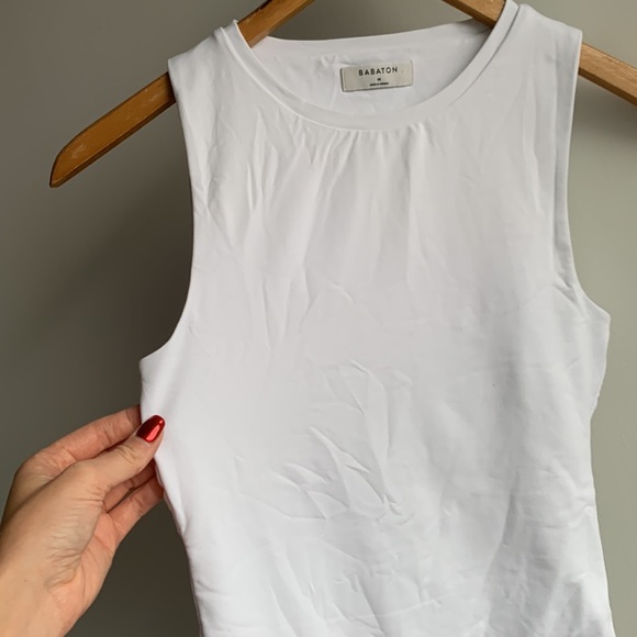 Babaton Tops - Babaton Contour Muscle Bodysuit White SzM